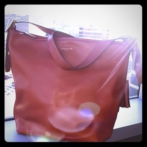 Coach purse in brown leather